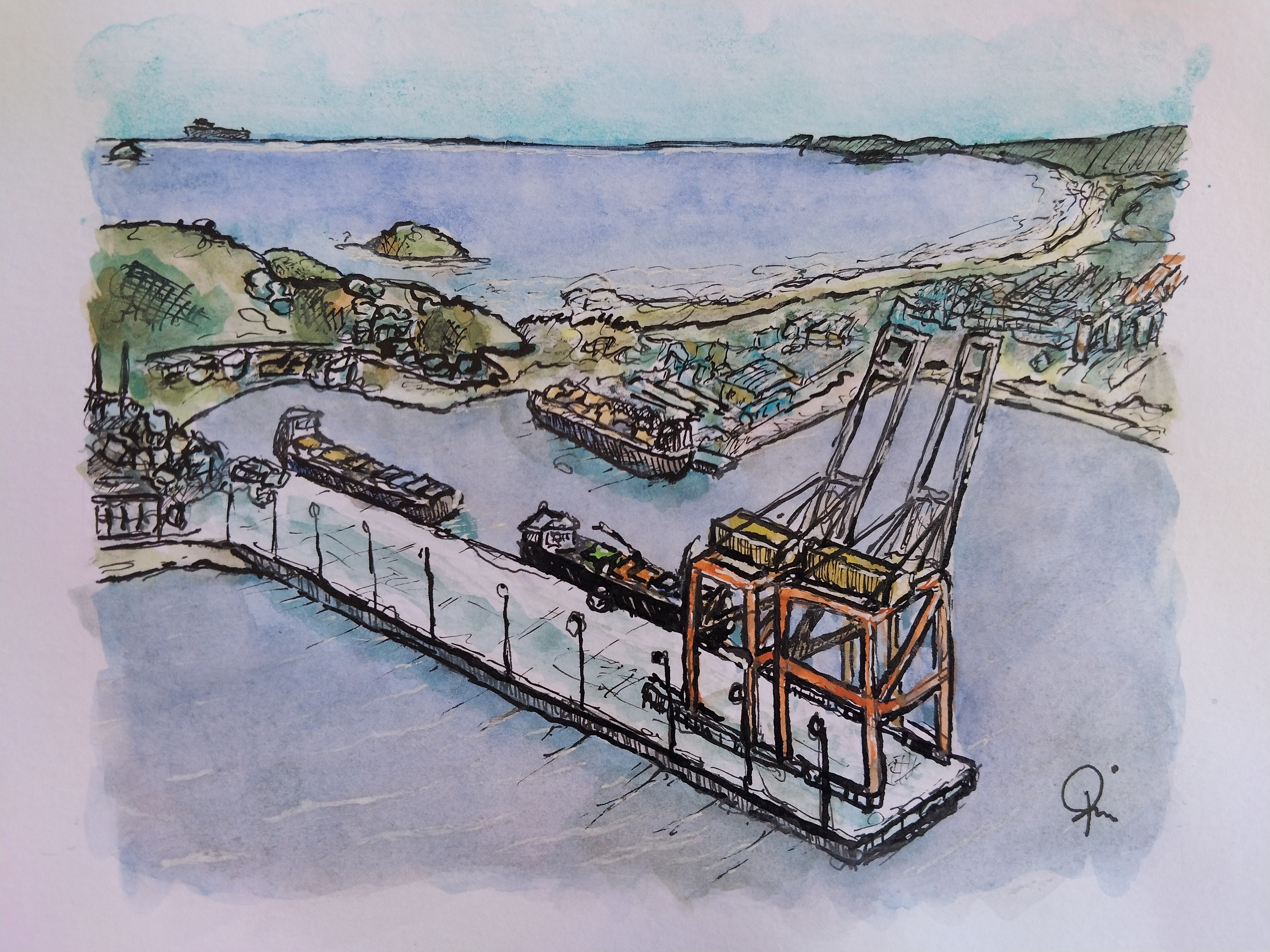 Porto e Praia da Vila - Imbituba - SC